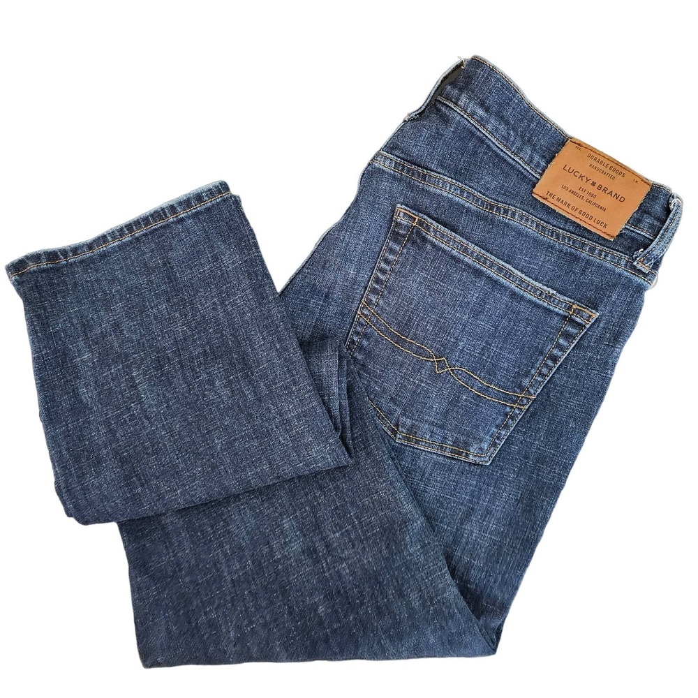 Lucky Brand Denim Jeans 221 Straight Leg in Pera Wash | Men's 36 x 30 | ALTERED